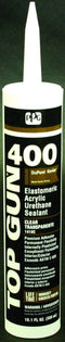 Glidden Top Gun 400 Premium Grade Sealant, Elastomeric Acrylic Urethane, 10 oz, Clear (726890278076)