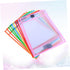 DIYEAH 24pcs Set Dry Erase Pockets Reusable Wipe Sleeves Pen Holder for Office School Random