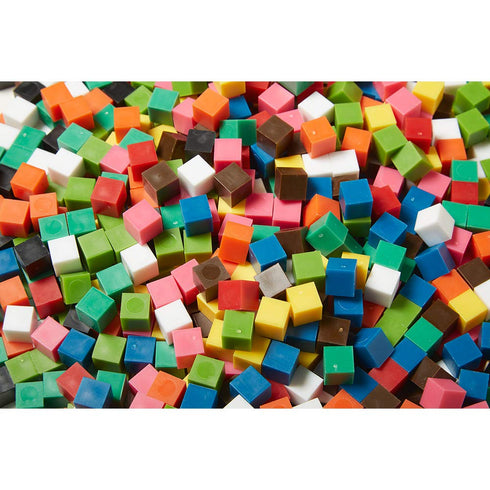 hand2mind Counting 1 Cm (Pack 1000) Plastic Blocks, Cubes For Kids Math, Blocks For Preschool Crafts, Early Math