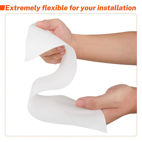 Waterproofing Membrane Fabric, 6 Inch X 75 Foot Roll, Non-Woven Waterproof Fiberglass Mesh Tape for Bathroom