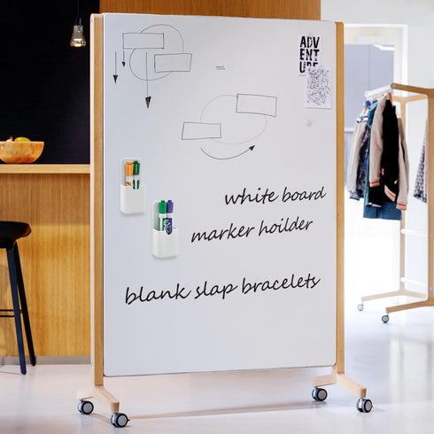 VieFantaisie 2 PCS Magnetic Pen Marker Holder, Magnetic Dry Erase Marker Holder, Magnet Pen Pencil Storage for Fridge