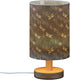 Dragonflies Insect Pattern Bedside Table Lamp Small Desk Lamps Linen Fabric Shade Decorative Nightstand Lamp LED