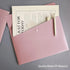 VANRA Poly File Folders, Letter Size File Jackets Organizer with Snap Button Closure, A4 Document Holder (Pastel Pink,