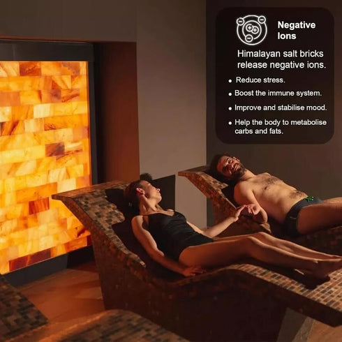 Build Salt Wall 8x4x1 (4), Himalayan Salt Tiles for Walls Size | Himalayan Salt Bricks to Build Salt Room & Home