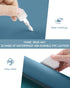 Non-Slip Desk Pad, Waterproof PVC Leather Protector, Ultra Thin Large Mouse Pad for Office/Home (Blue, 31.5" x 15.7")