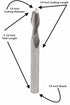 Jasper Tools J601 Standard Carbide Spiral Bit | 1/4-Inch Cutting Diameter and 1-Inch Cutting Length, Industrial Grade
