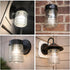 3-1/4" (1-Pack) AP-10501 Fitter Clear Jelly Jar Porch Glass Shade, Clear Cylindrical Replacement Glass for Wall Sconce