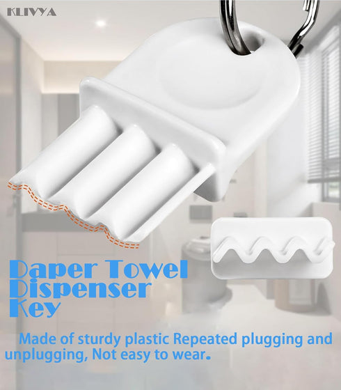 dispensers.Pack 5 Paper Towel Dispenser Key and Wafflepaper Dispenser Key are for Various Toilet Paper Organizers