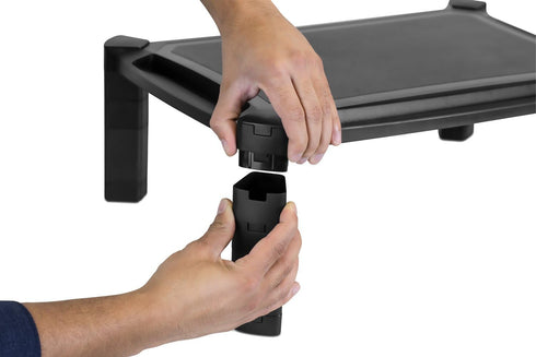 Mount-It! 19 13 Inch, 6.6 MI-7851 Desktop Computer Monitor Riser - Height Adjustable Tabletop Stand Shelf for PC