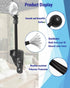 Bungee Kit and End Cap, Shade Tie Downs (2 Set, Black) Compatible with Coolaroo Outdoor Roller Sun Shade Replacement