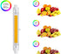 118mm R7S COB LED Light Bulb, 15W J Type T3 Shape, 100W Halogen Replacement, 3000K Warm White, 3 Pack