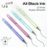 WRITECH Gel Pens Fine Point, Retractable Black Ink Smooth Writing 8ct 0.7mm Medium Point Tip for Note Taking