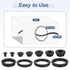 6Pcs Grommets 26mm 17mm Grommet uxcell Rubber Drill Hole, ID Hole Top Hat Black Silicone Rubber Hole Plug Gasket