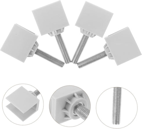 4pcs Zerodeko Frame Under Shelf Connector Clamps for Office Furniture Easy Installation Fastening Bolt Clamps Side