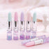 Funny Live 4 Pcs Cute Sequins Drift Gel Ink Rollerball Pens, Simulation Lipstick Ballpoint Pens, 0.7mm Black Ink
