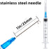 100 Pack 3ml 23Ga Plastic Syringe with Measurement for Scientific Labs, Industrial Dispensing, Disposable Individually