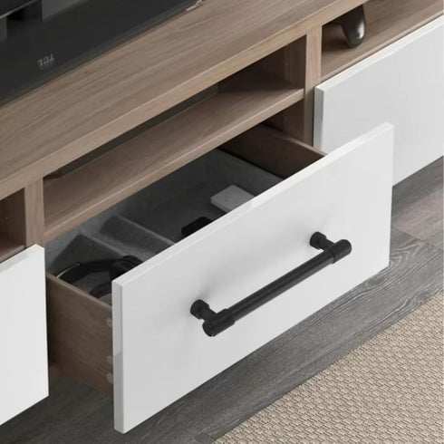 Aoleegatt Simple and Luxurious Solid Aluminum Alloy Door Handles Cabinets Wardrobes Pulls Bedside TV Drawers Aluminum