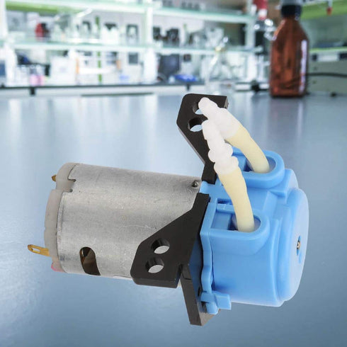 Hilitand DC 6V Peristaltic Liquid Pump, Constant Flow Self Priming Lab Pump 2X4mm (Blue)