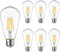 6 Packs ST58 LED Edison Bulbs, 4 Watt Vintage, 2700K Warm White, 40 Watts Equivalent, E26 Base, Dimmable