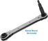 2-Piece Hexagon Key Adapters for HVAC, 1/4-Inch Square Wrench Opening, Carbon Steel