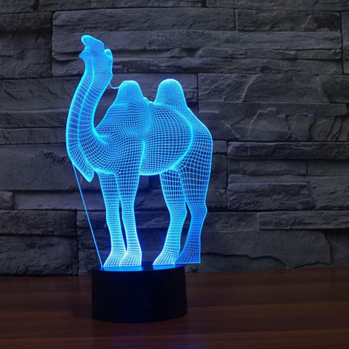 3D 16 Night Light for Kids Camel Led Lamp with Remote Control Color Changing Xmas Birthday Gift for Child