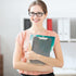 Piasoenc 2 Pack Plastic Clipboards, Translucent Low Profile Clipboard with Ruler, Office School Supplies, Letter Size