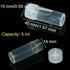 EORTA 50 Pcs 5 ML Plastic Refillable Bottles with Caps Portable Refillable Tube Vials Mini Empty Container for Pills, Crafts, Beads, Salt, Candy Storage, Clear