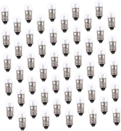 WHAMVOX 50Pcs Electrical Experiment Light Bulbs Screw Base School Supplies for Science Kits
