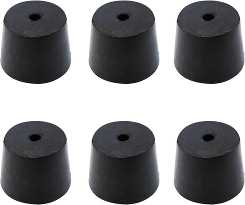 PENCK 6pcs Rubber Stopper with Hole, 27mm to 34mm Tapered Plug for Lab Home Use