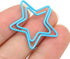 Star Paper Clips, 100pcs Blue Star Paper Clips, Cute Bookmarks for Office School Paper Files Organizing