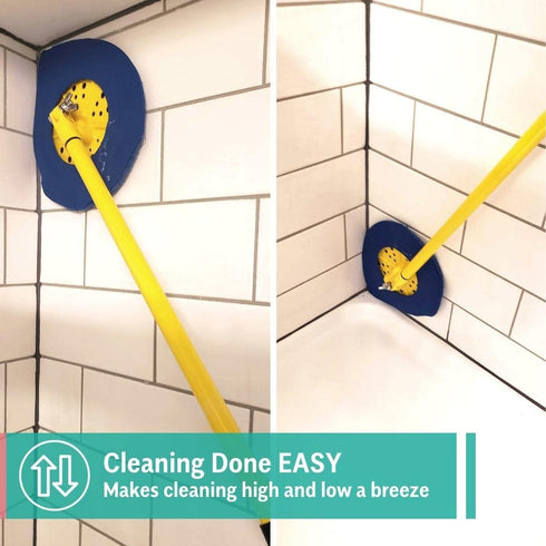 CHOMP! Scouring Pads Refill Pack: 5 Minute CleanWalls, 2 Pack for Bathroom Shower Tile Glass Fiberglass Soap Scum