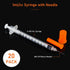 1ml Syringe with 30Ga 1/2in Needle, Individually Wrapped, Pack of 20