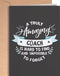 Thank You Card for Coach | Awesome appreciation card for men or