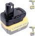 Biswaye Adapter for Dewalt 20V Battery to Replacement for Ryobi 18V One+ Battery, Compatible with Milwaukee M18 Battery
