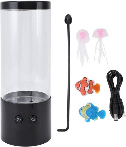 Depisuta Lamp, LED Tank Table Lamp Color Changing Light with USB Battery Powered for Bedroom Living Room Office Desk