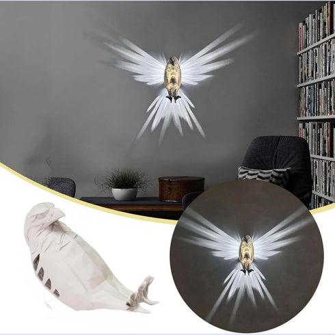 ISFIBA 3D Animal LED Wall Lamp, Creative Resin Carving, Atmosphere Rendering for Study, Bedroom, Dining Room, Stairway