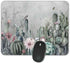 Rectangle Mouse Pad - Anti-Slip Rubber Watercolor Cactus Mousepad for Home & Office, 9.45 x 7.9 inches