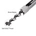 uxcell Square Hole Drill Bit, 7/16" High-Carbon Steel Hollow Chisel Mortise Power Tool for Woodworking