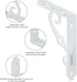 HOME MASTER HARDWARE 5x3-1/2 4 Decorative Shelf Brackets in Wall Mounted Floating Shelf Bracket L Heavy Duty Support