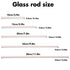 Glass Stirring Rod - 5 Pack, 12" 10" 8" 6" 4" Long, 5 MM Diameter