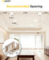 1 Pack 4 Inch Dimmable, 2700K-5000K 5CCT, 750LM 9W 120V, Ensenior LED Recessed Light, High Brightness, Damp Rated
