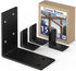 GZQIUYI 3x3 Inch 90 15 Pack Corner Bracket, Heavy Duty Galvanized L Brackets, Angle Corner Braces for Deck Posts, Wood