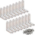 16Pcs L Bracket Corner Brace 2.5 x 2.5 Inch Stainless Steel Corner