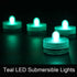 Halloween Lights Submersible LED Lights cr2032 Battery Powered Underwater Waterproof LED Tea Light for Events Wedding Centerpieces Vase Floral Xmas Holidays Home Decor Lighting(Pack of 12) (Teal) by KITOSUN