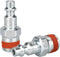 WYNNsky 2 Pieces Industrial Type 3/8'' MNPT Zinc-Plated Plug with Sealant, Air Tools Accessories Kit