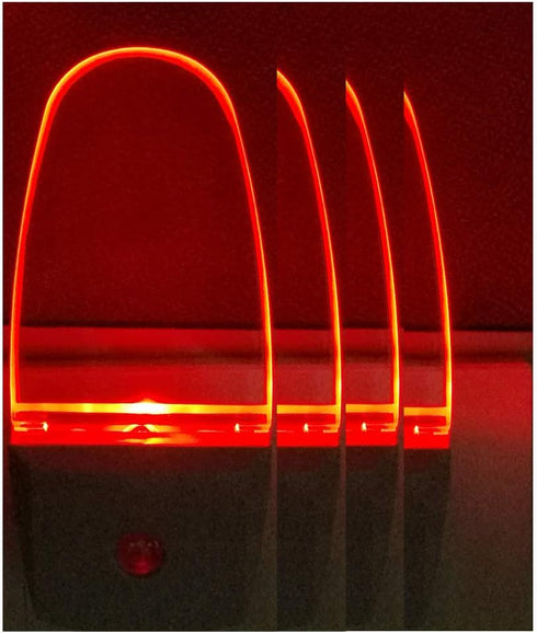 GREENIC Plug in LED Night Light Lamp 4 Pack with Light Sensor