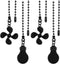 LXUEJIE 4 Pack Ceiling Fan Chain Extender Set, 13.58 Inches Fan Light bulb