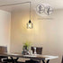 9.84FT E26 Bulb Plug in Hanging Light Fixture with Switch Base Socket, Industrial Pendant Lamp Light Cord with Twisted