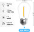 Jslinter S14 5000K Daylight Outdoor String Lights Bulbs Replacement, Shatterproof & Waterproof, 1 Watt LED 11W Equivalent, E26 Base Non-dimmable, Edison Vintage Style for Patio Garden, 24-Pack by Jslinter