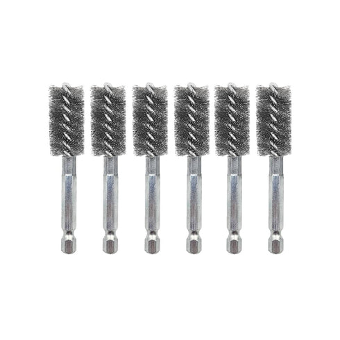 WICKED Professional ID Copper Tube Pipe Cleaner Replacement Brushes, 1/2" (6-Pack)